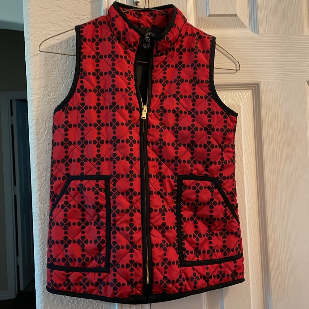 J Khaki Girls Vest Shirt Zip Sleeveless Insulated L